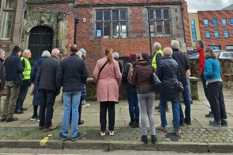 Rowley's Mansion exterior event on 26.3.26